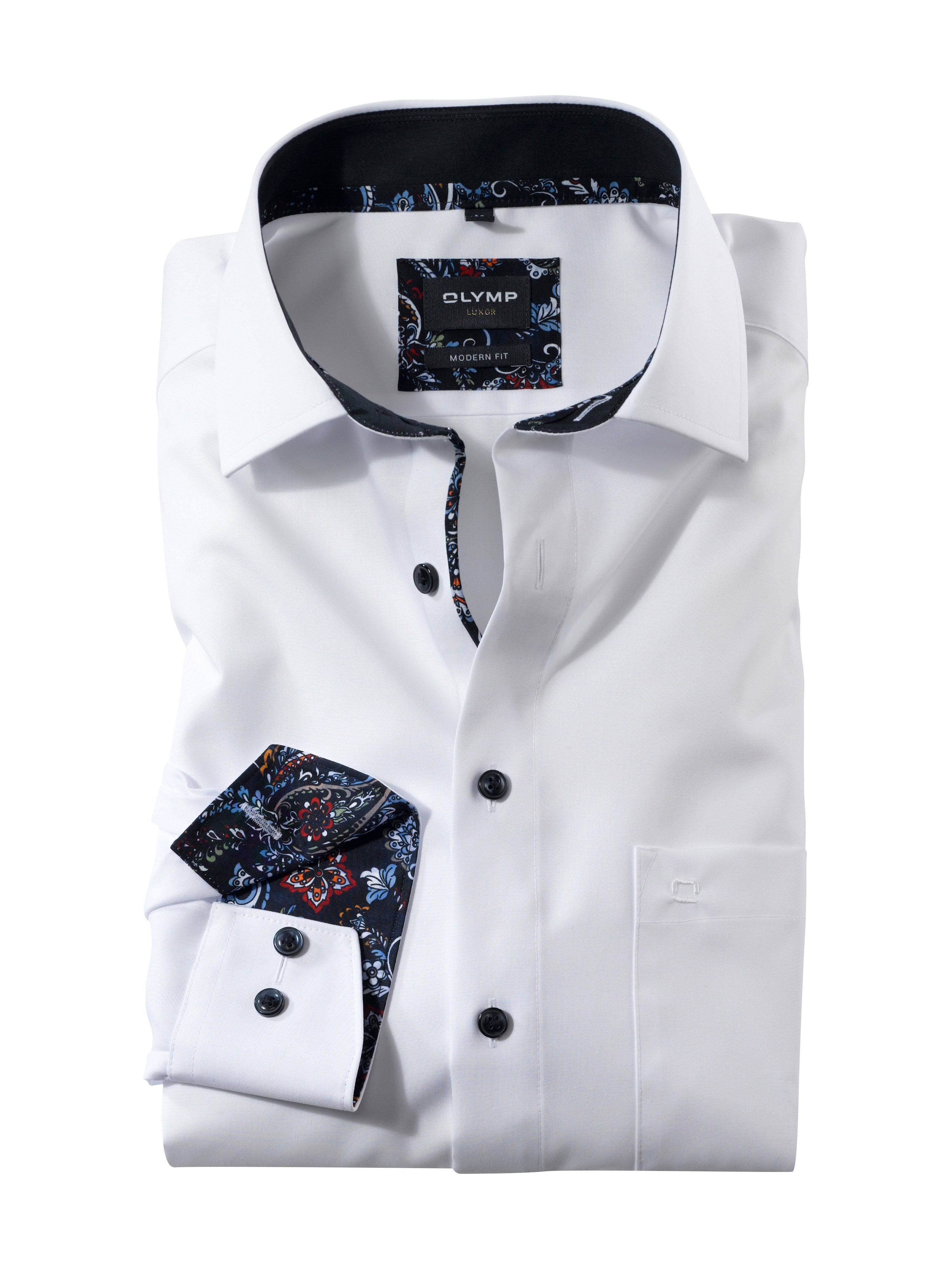 Olymp White Luxor Modern Fit Shirt