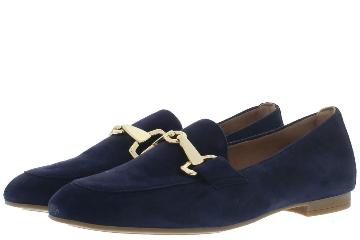 Gabor Navy Suede Loafer