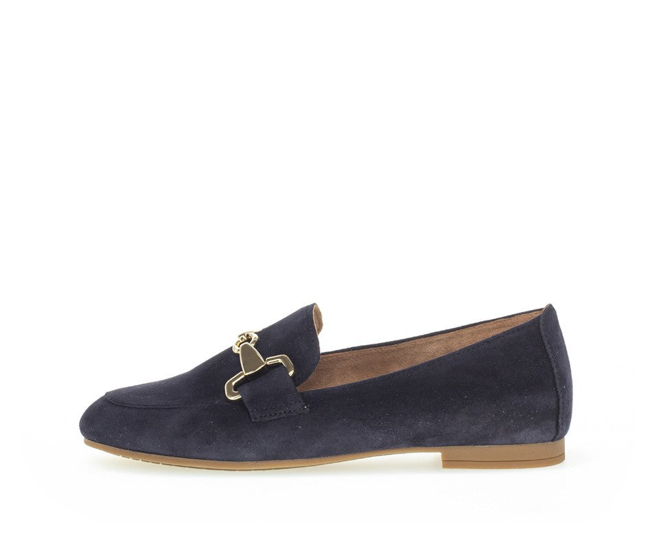 Gabor Navy Suede Loafer