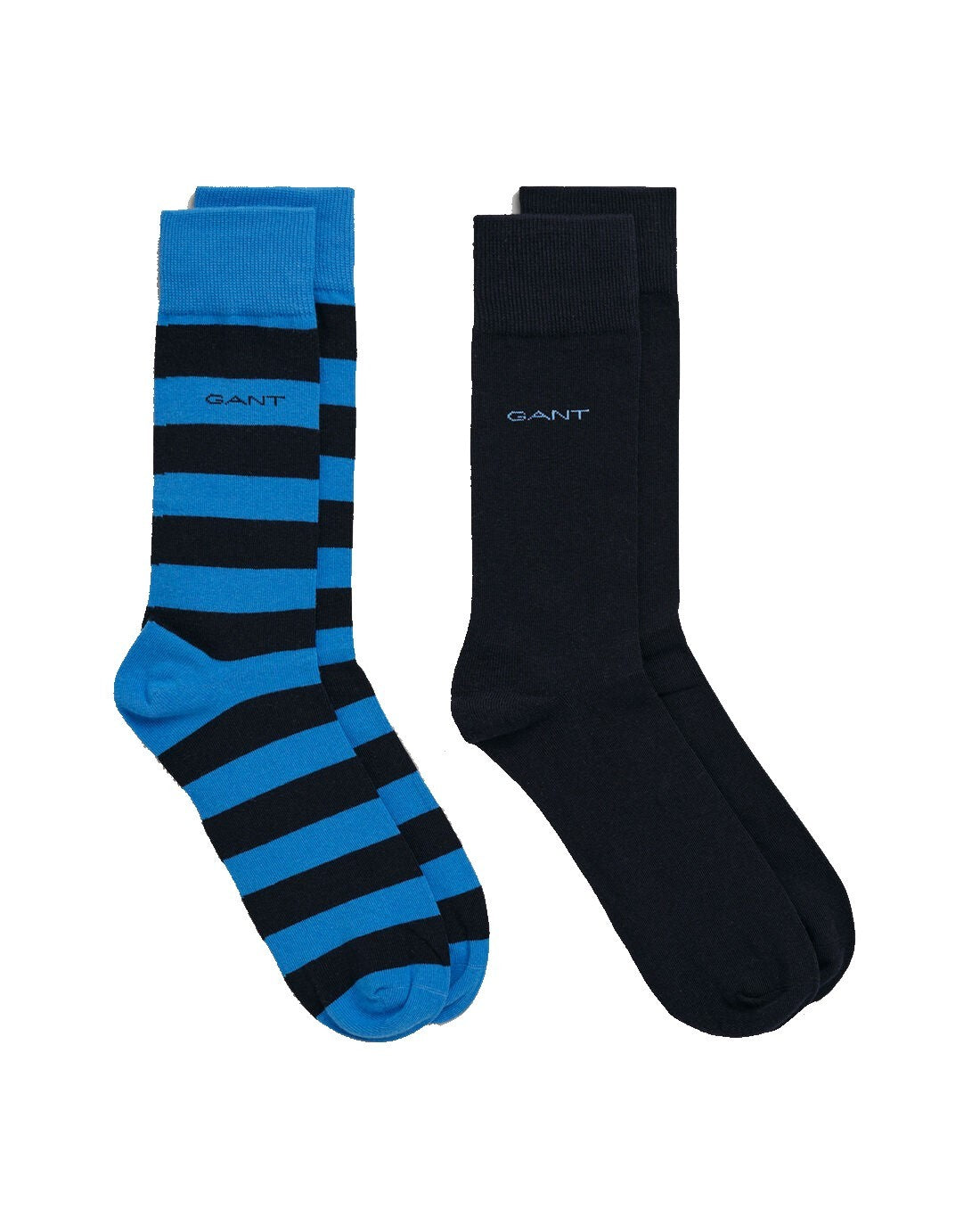 Gant Blue Barstripe and Solid Socks