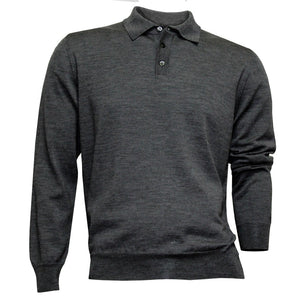 Grey Knitted Polo