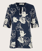 Load image into Gallery viewer, Masai Navy Dyanne Jersey Top
