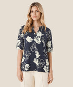 Load image into Gallery viewer, Masai Navy Dyanne Jersey Top

