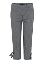 Load image into Gallery viewer, Robell Gingham Trousers Black
