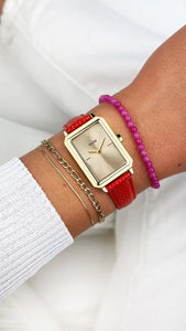 Cluse Fluette Watch Coral