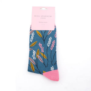 Miss Sparrow Berry Branches Socks