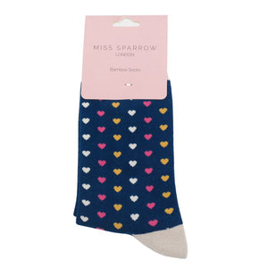 Miss Sparrow Hearts Socks