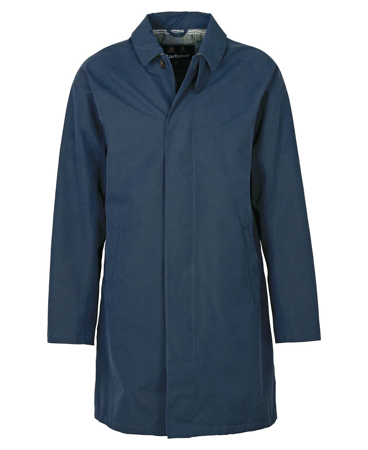 Barbour Navy Barnley Waterproof Mac Jacket