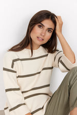 Load image into Gallery viewer, Soya Concept Stripe Jumper Green
