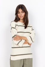 Load image into Gallery viewer, Soya Concept Stripe Jumper Green
