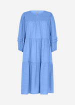 Load image into Gallery viewer, Soya Concept Tiered Dress Blue
