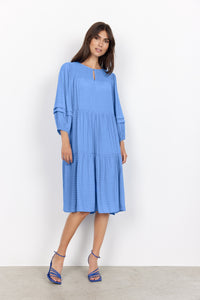 Soya Concept Tiered Dress Blue