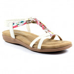 Load image into Gallery viewer, Lunar Ardley White Sandal White
