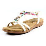 Load image into Gallery viewer, Lunar Ardley White Sandal White
