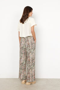 Soya Concept Paisley Trousers Green