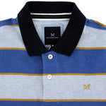 Load image into Gallery viewer, Crew Blue Multi Stripe Classic Polo Shirt
