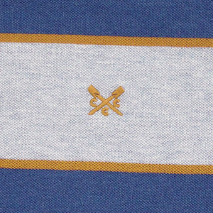 Crew Blue Multi Stripe Classic Polo Shirt