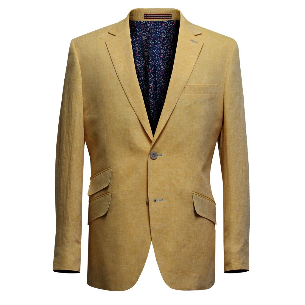 Gurteen Cockfield Corn Linen Jacket Short Length