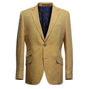 Gurteen Cockfield Corn Linen Jacket Short Length