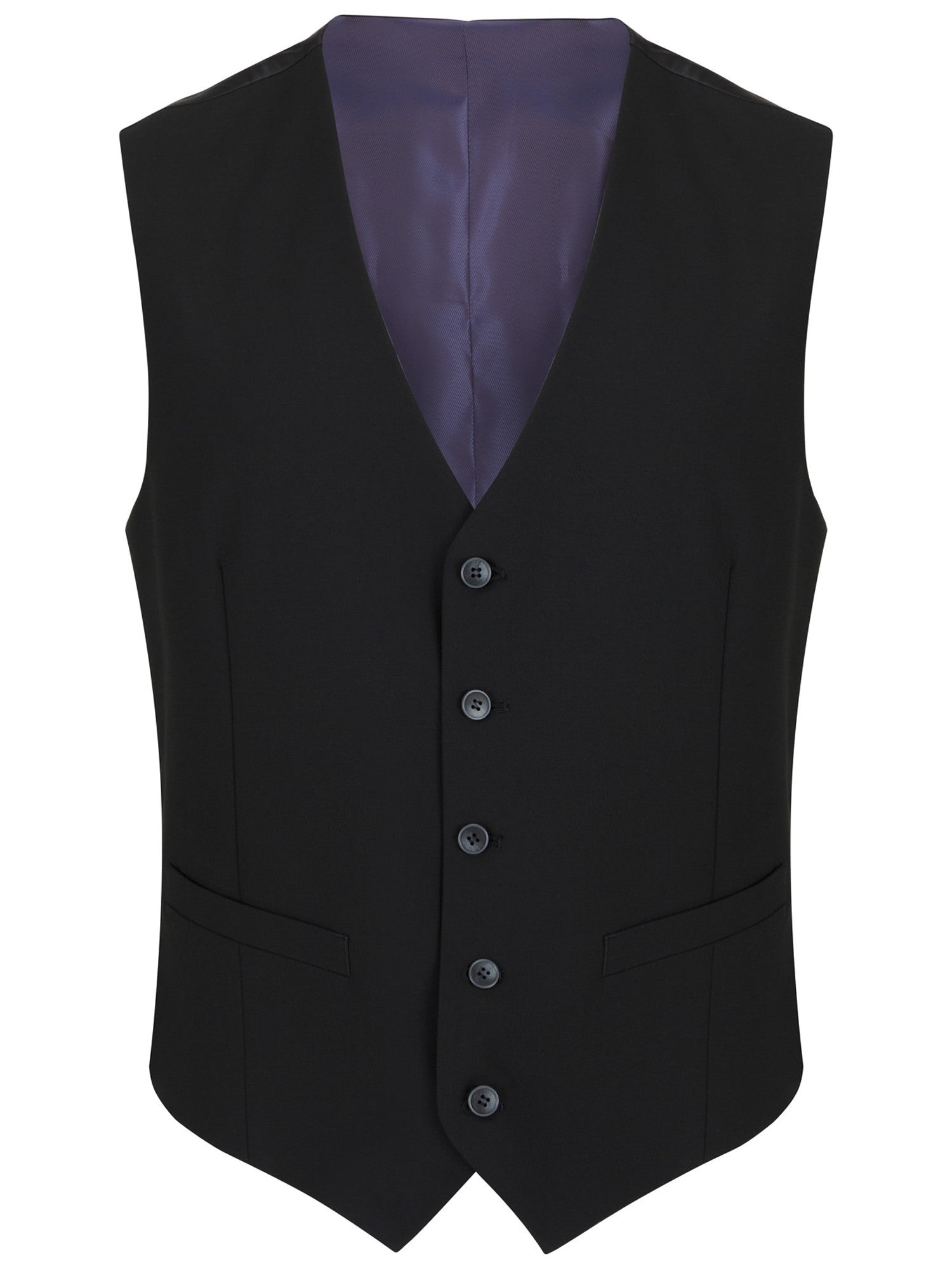 Daniel Grahame Black Dale Waistcoat Regular Length