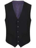 Load image into Gallery viewer, Daniel Grahame Black Dale Waistcoat Regular Length
