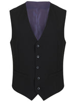 Load image into Gallery viewer, Daniel Grahame Black Dale Waistcoat Long Length
