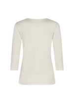 Load image into Gallery viewer, Soya Concept Scoop Neck T-Shirt Cream
