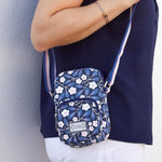 Load image into Gallery viewer, Earth Squared Blue Cross Body Pouch
