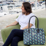 Load image into Gallery viewer, Earth Squared Oil Cloth Tote Green
