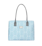 Load image into Gallery viewer, Earth Squared Blue Amalfi Tote Bag
