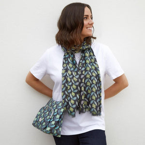 Earth Squared Green Siena Printed Scarf