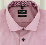 Load image into Gallery viewer, Olymp Pink Textured Modern Fit Shirt
