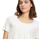 Load image into Gallery viewer, Betty Barclay Shimmer T-Shirt White
