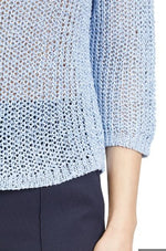 Load image into Gallery viewer, Betty Barclay Open Knit Pullover Blue
