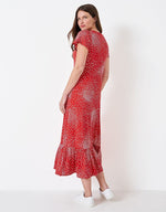 Load image into Gallery viewer, Crew Jay Jersey Dress Red

