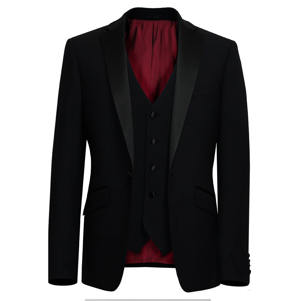 Daniel Grahame Black Mix & Match Dinner Suit Jacket Short Length