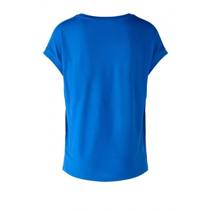 Oui Silky Front Blouse Blue