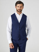 Load image into Gallery viewer, Skopes Navy Harcourt Waistcoat Regular Length
