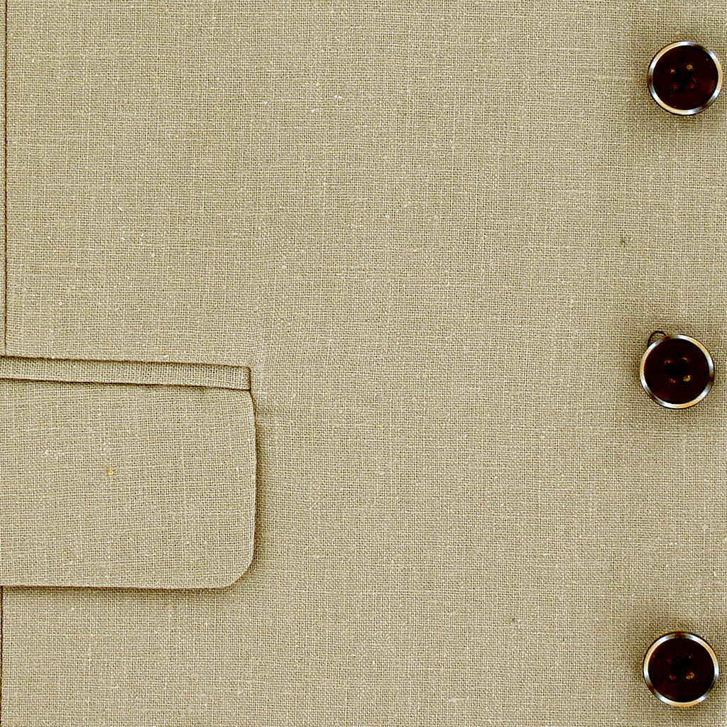 Skopes Stone Tuscany Linen Blend Waistcoat Regular Length