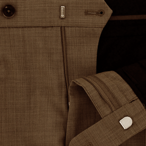 Camel Suit Trousers Long Length