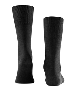 Falke Airport Wool Cotton Blend Socks Black