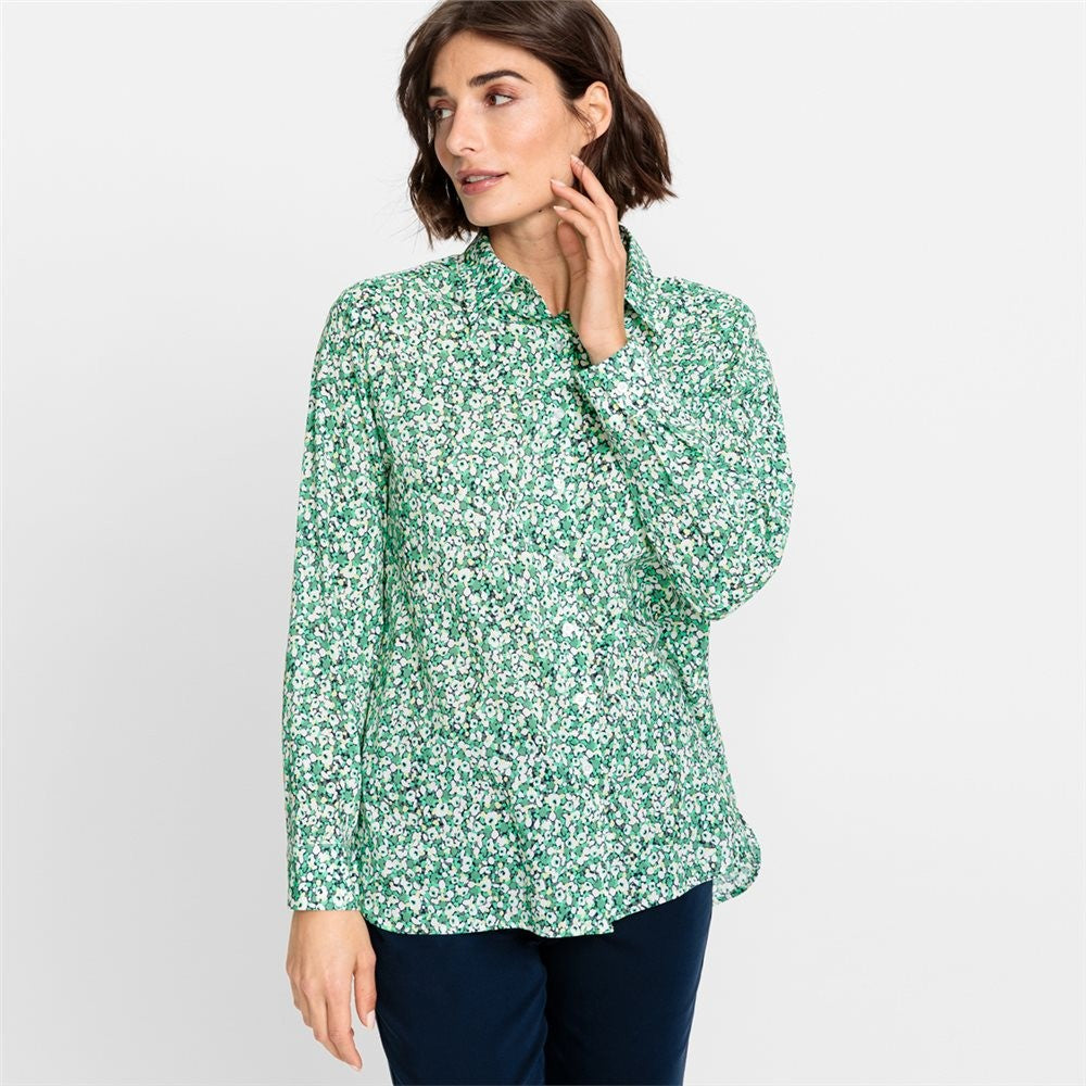 Olsen Printed Shirt Green
