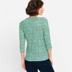 Load image into Gallery viewer, Olsen Graphic Print Top Green
