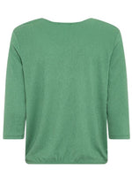 Load image into Gallery viewer, Olsen Crepe V-neck T-shirt Green
