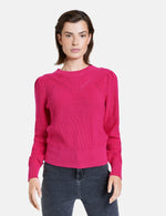 Load image into Gallery viewer, Taifun Textured Cotton Knit Pink
