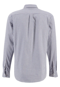 Fynch Hatton Supersoft Cotton Shirt Combi Check Sage