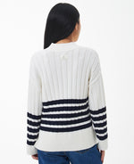 Load image into Gallery viewer, Barbour Aster Stripe Jumper Off White
