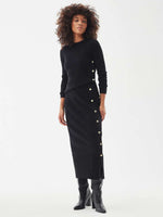 Load image into Gallery viewer, Barbour International Velocete Knitted Skirt Black
