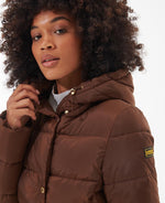 Load image into Gallery viewer, Barbour International Track Line Quilt Brown
