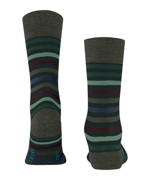 Green Tinted Stripe Socks